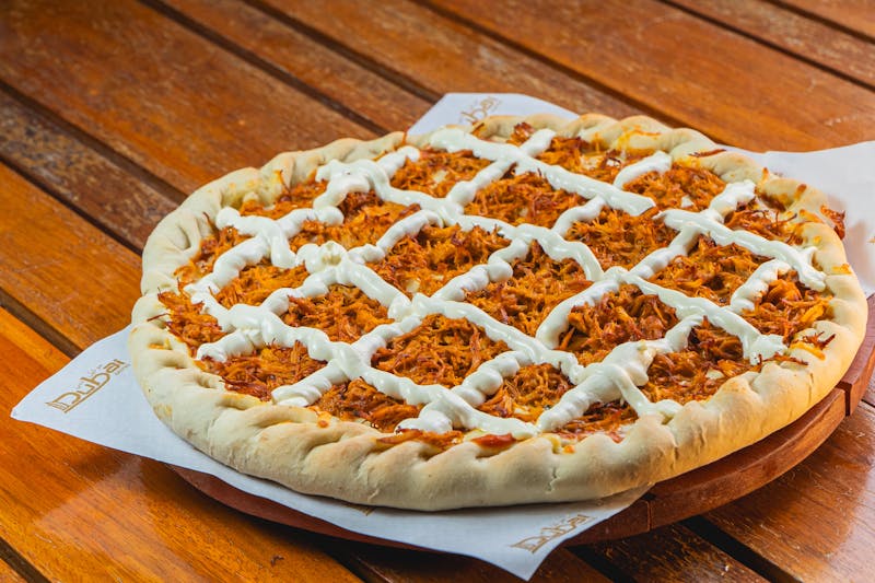 Truffle mushroom pizza with wild mushrooms, truffle oil and aged parmesan
