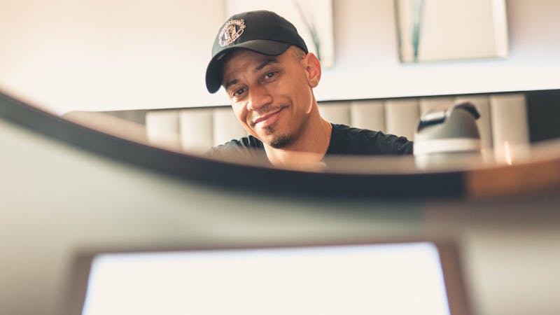 Friendly server at Pizza Luce